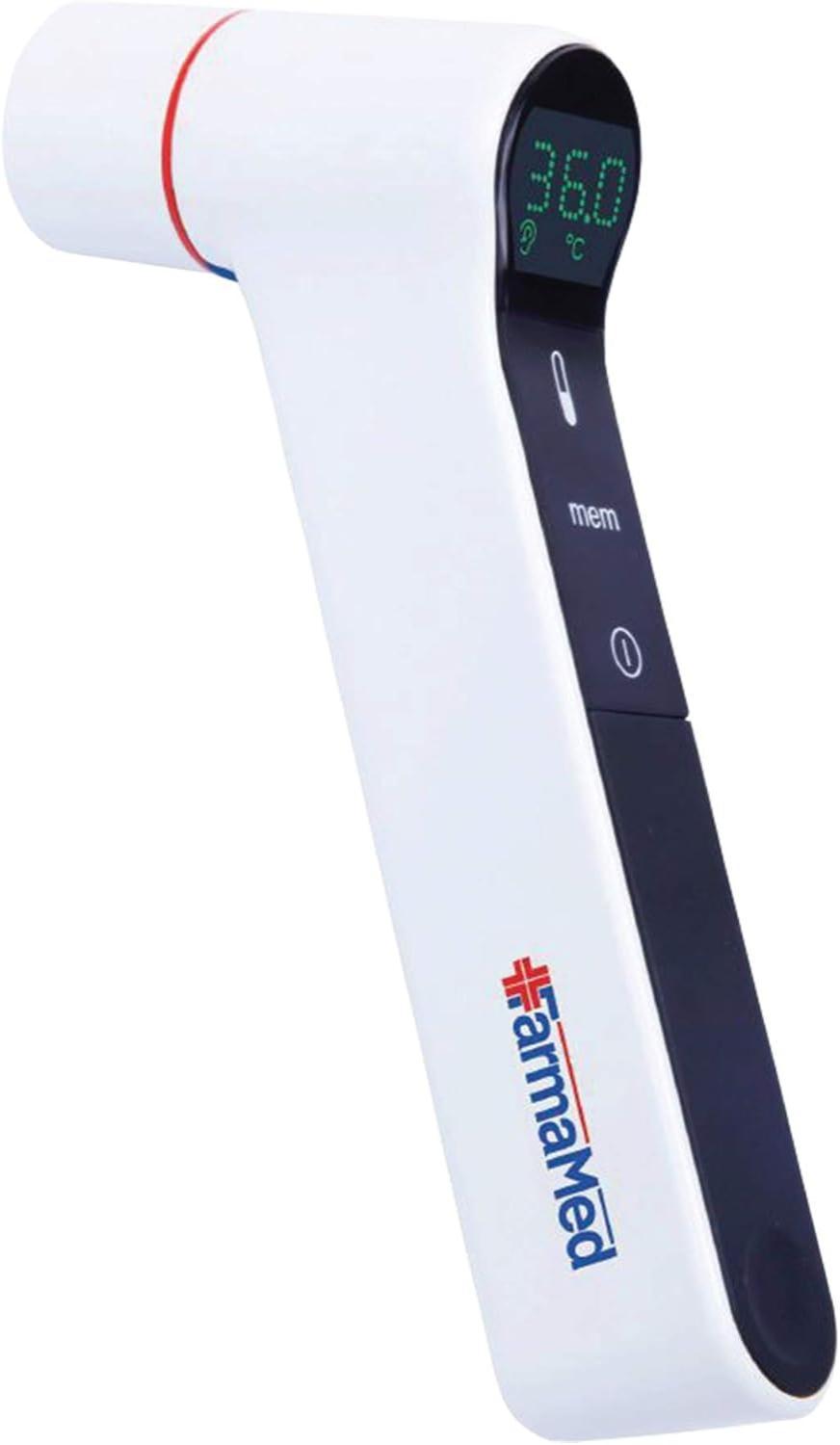 farmamed termometro digitale ad infrarossi auricolare e frontale multifunzione 4 in 1 per bambini e adulti farmamed - foto 1