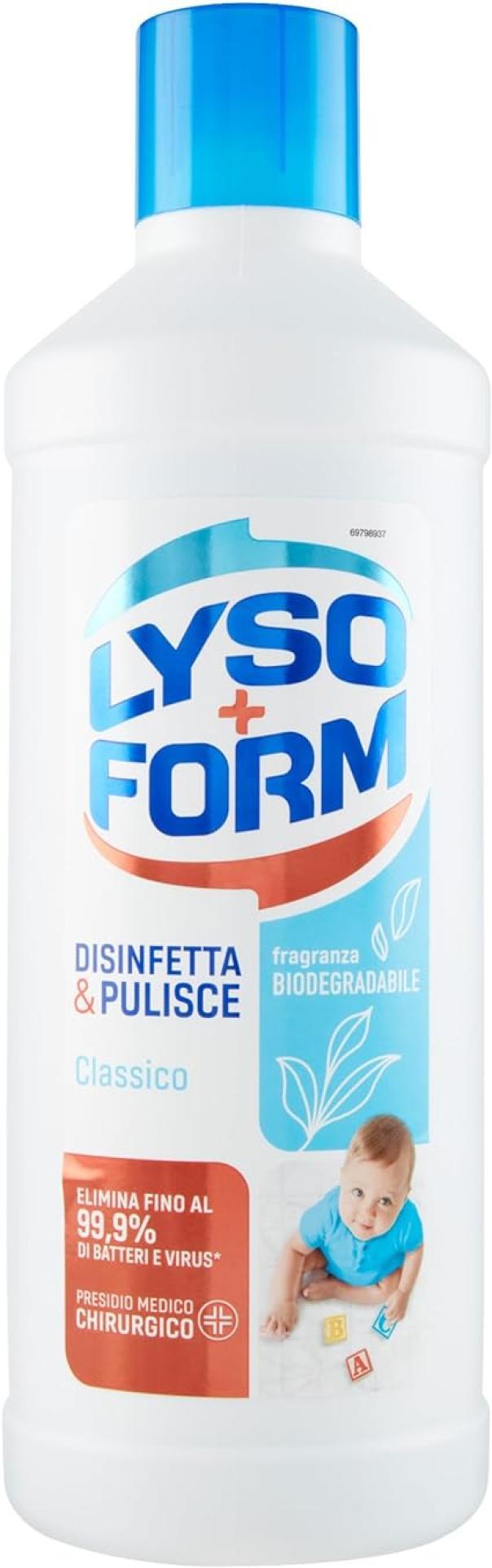 lysoform detergente per pavimenti classico lysoform 2,2 lt - foto 1