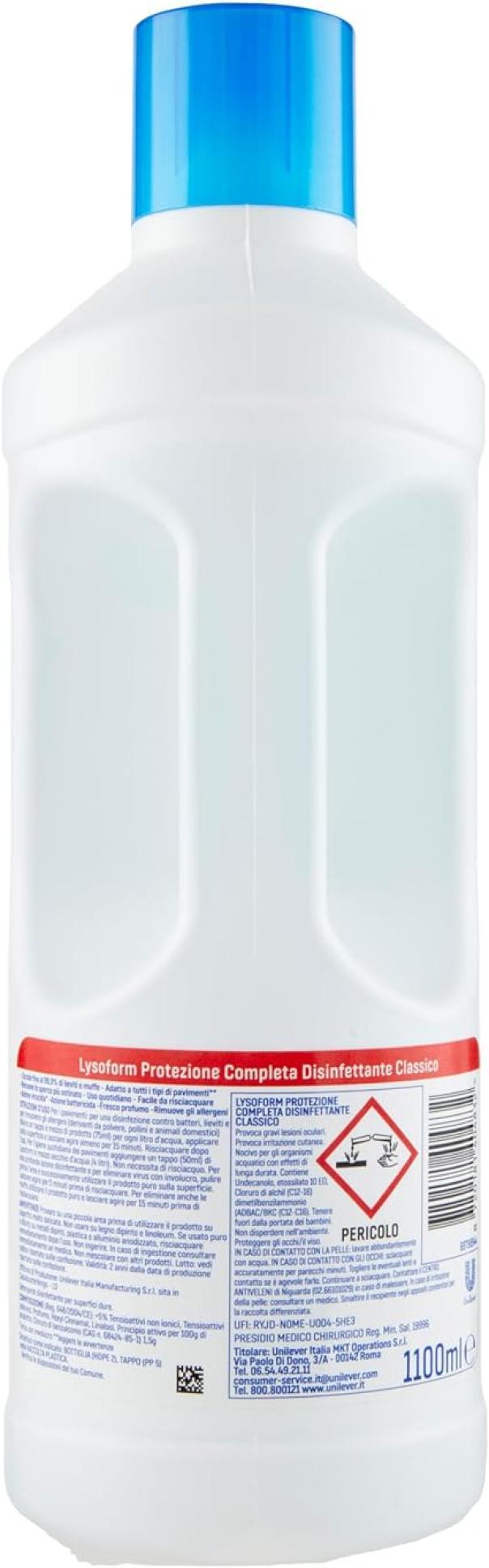 lysoform detergente per pavimenti classico lysoform 2,2 lt - foto 2