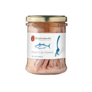 Filetti di tonno al naturale  200 gr.