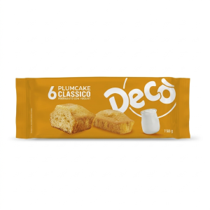 Plumcake classico soffici e gustosi deco 6 pz 198 gr.