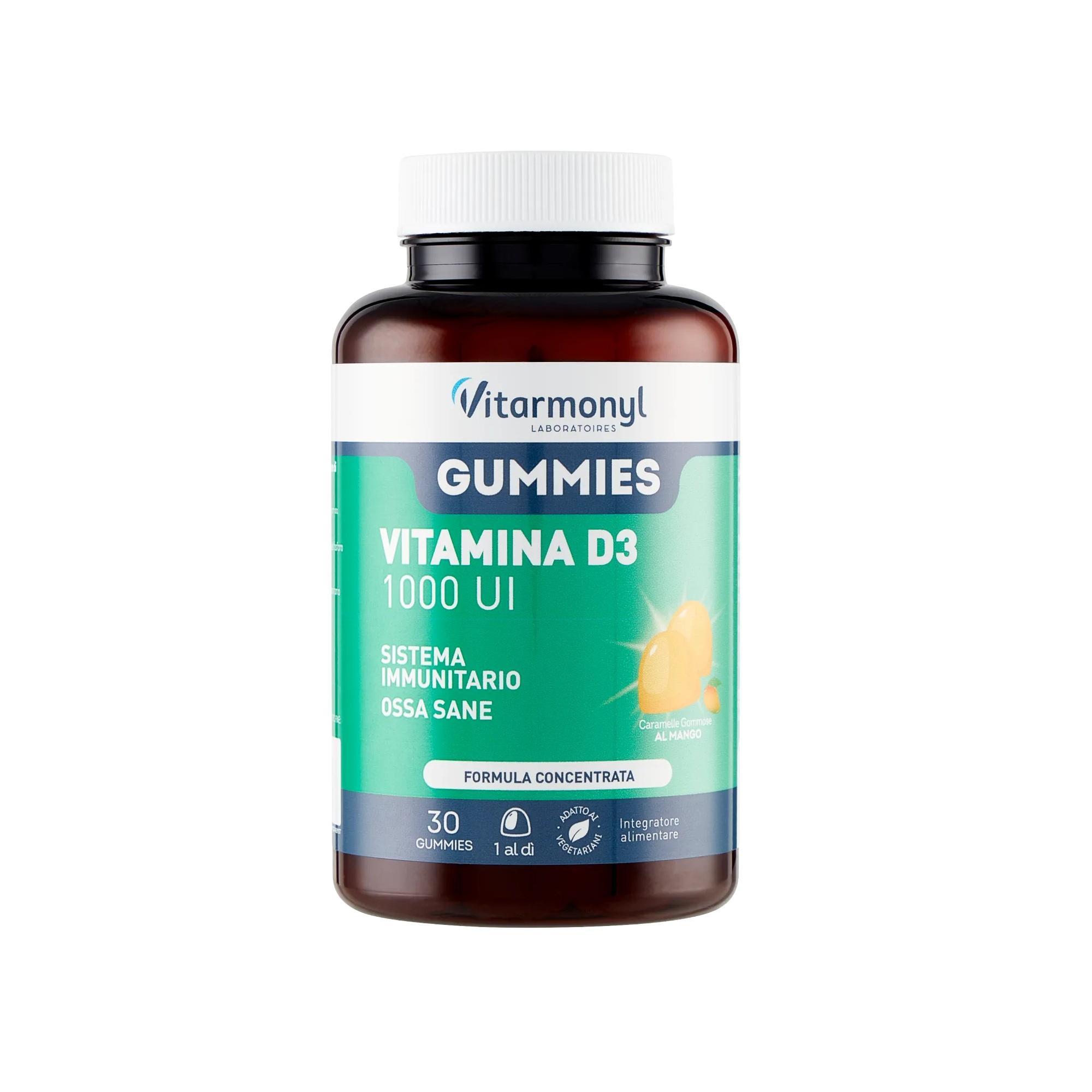 vitamonyl gomme masticabili integratore alimentare a base di vitamina d3 laboratoires vitarmonyl gummies 1000 ui 90 gr. - foto 1