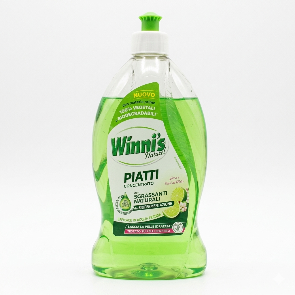 winni's detergente piatti lime e fiori di mela winni's 480 ml. - foto 1