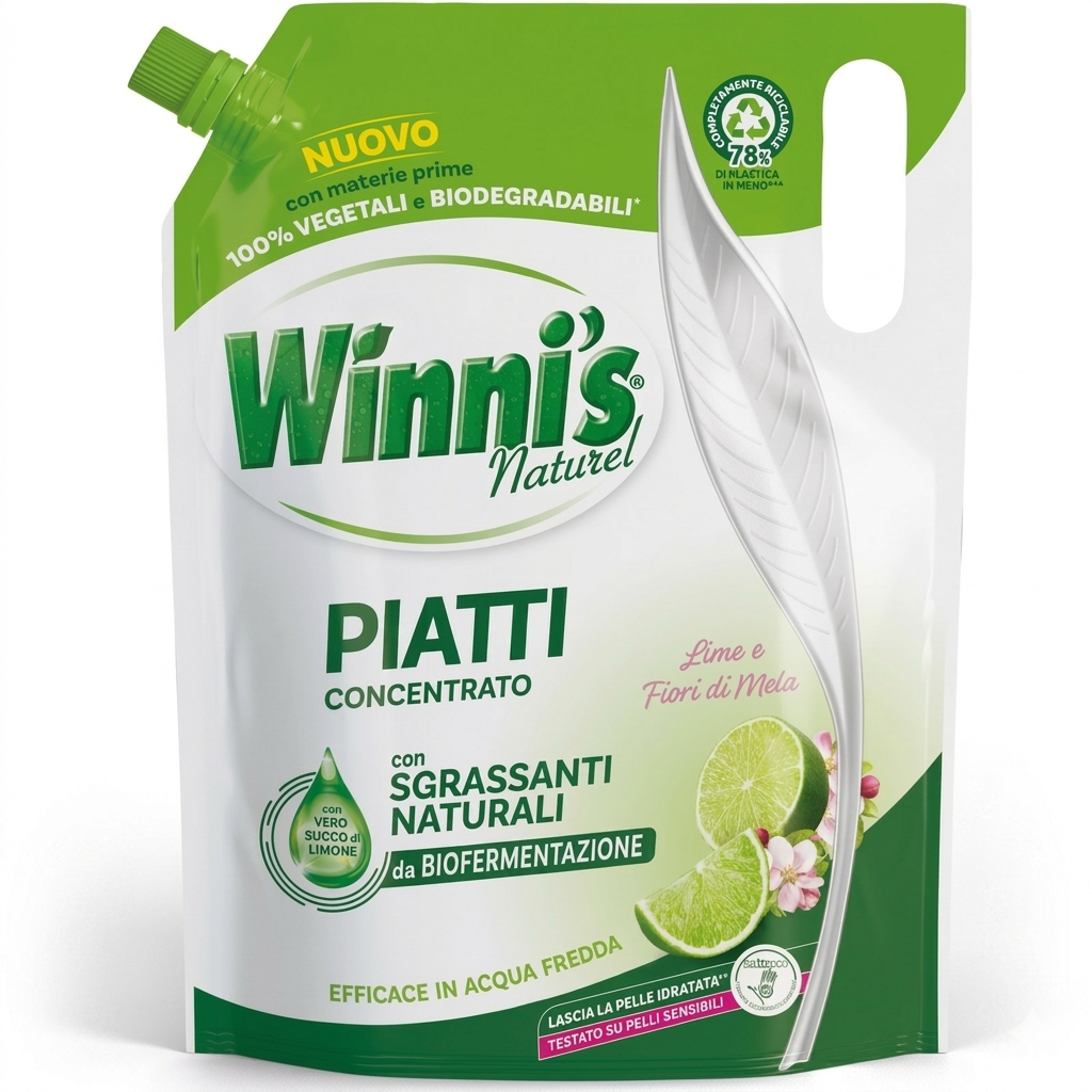 winni's detergente piatti al profumo di limone winni's 900 ml. - foto 1