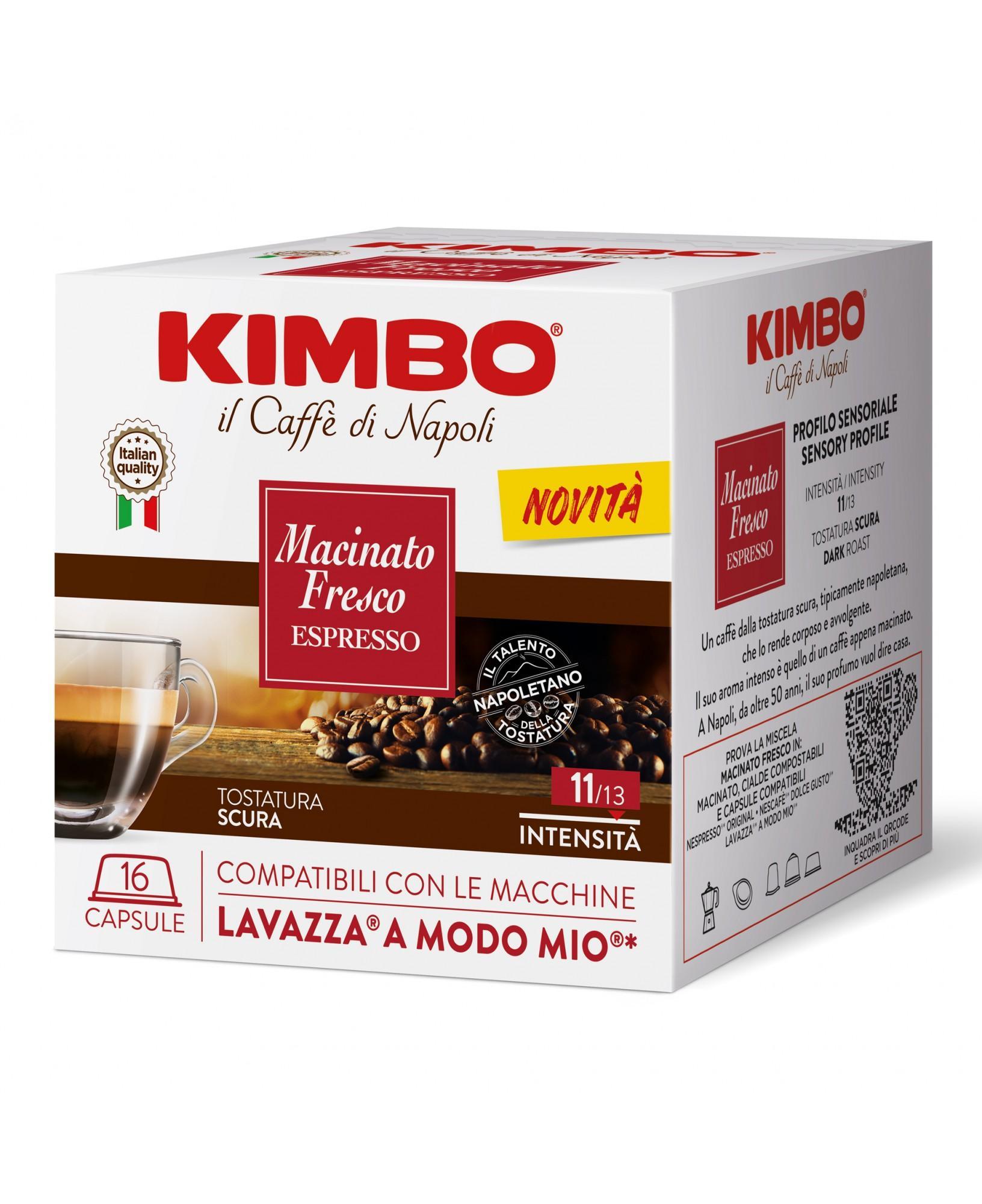 kimbo capsule caffè macinato fresco kimbo 16 pz - foto 1