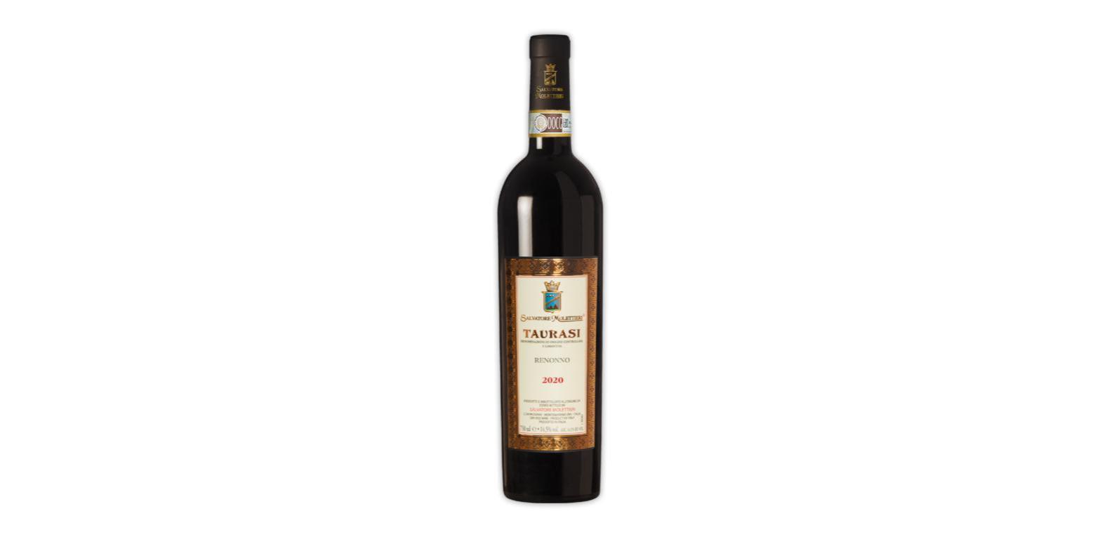 Molettieri Renonno Taurasi DOCG 75cl Bottiglia Taurasi DOCG Renonno Salvatore Molettieri 75cl su sfondo bianco