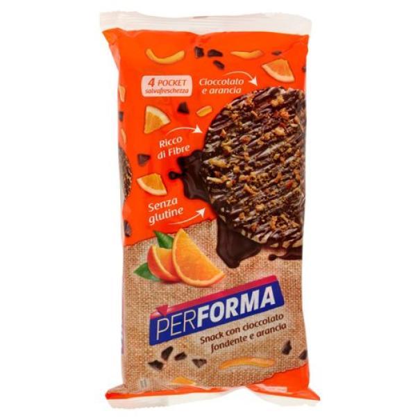pesoforma gallette di mais con cioccolato fondente e arancia pesoforma 140 gr. - foto 1