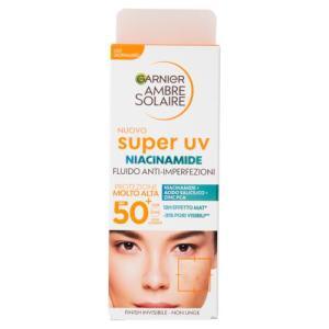 Fluido viso anti-imperfezioni super uv niacinamide spf50+ ambre solaire  40 ml