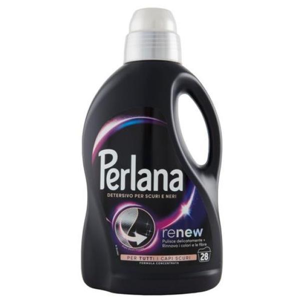 perlana detersivo liquido cura e rinnova per capi scuri e neri perlana renew black 28 lavaggi 1,4 lt. - foto 1
