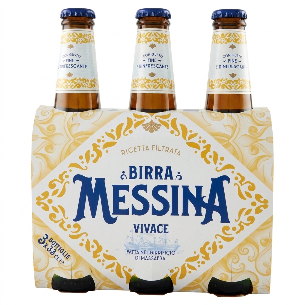 birra messina birra lager italiana vivace messina 3x33 cl. - foto 1