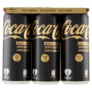 Zero zuccheri e zero caffeina in lattina coca-cola