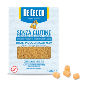 Pasta di mais e riso  ditali rigati senza glutine 400g