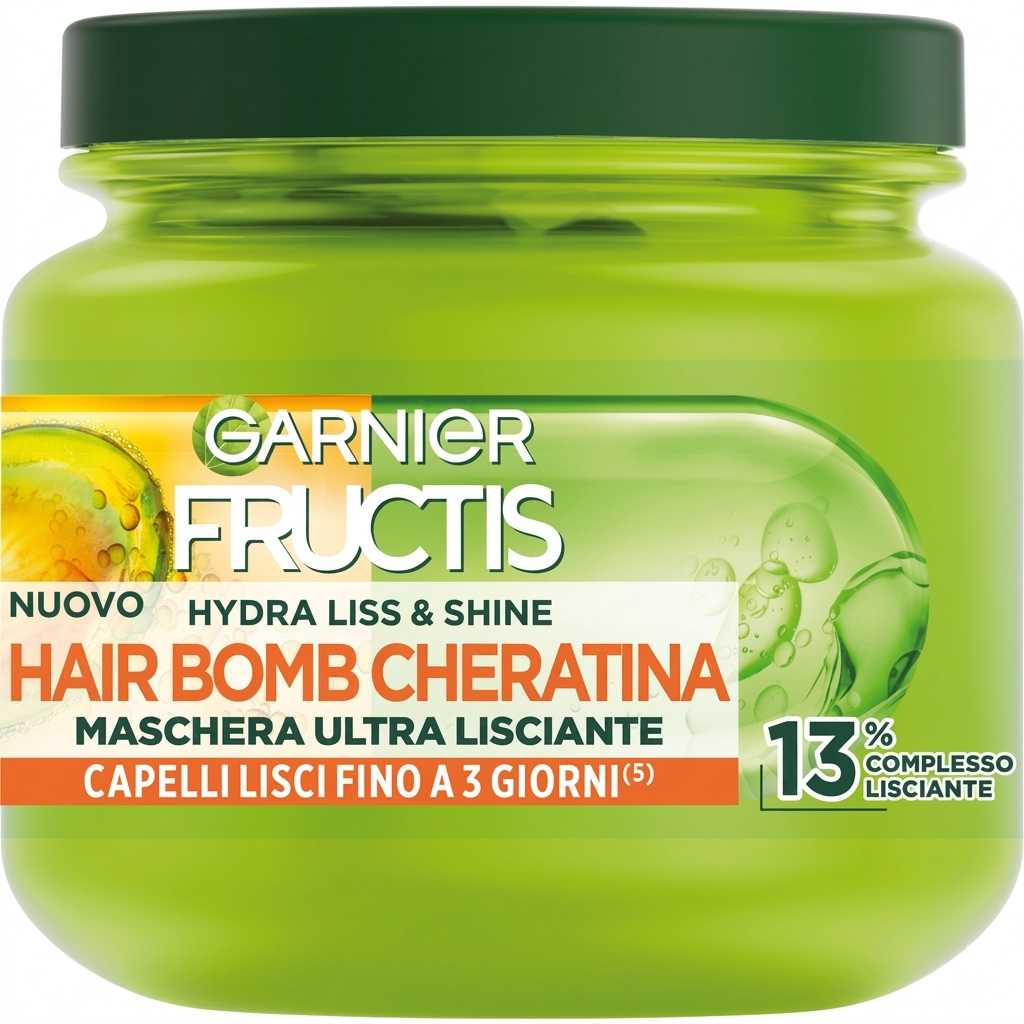 fructis maschera per capelli fructis hydra liss 320 ml. - foto 1