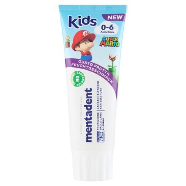 mentadent dentifricio bambini kids 0-6 anni gusto frutta mentadent 75 ml - foto 1 mentadent dentifricio bambini kids 0-6 anni gusto frutta mentadent 75 ml - foto 1