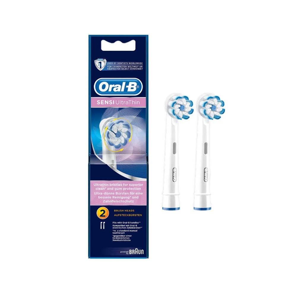 oral b ricariche spazzolino elettrico sensi ultra thin oral-b 2 pz - foto 1