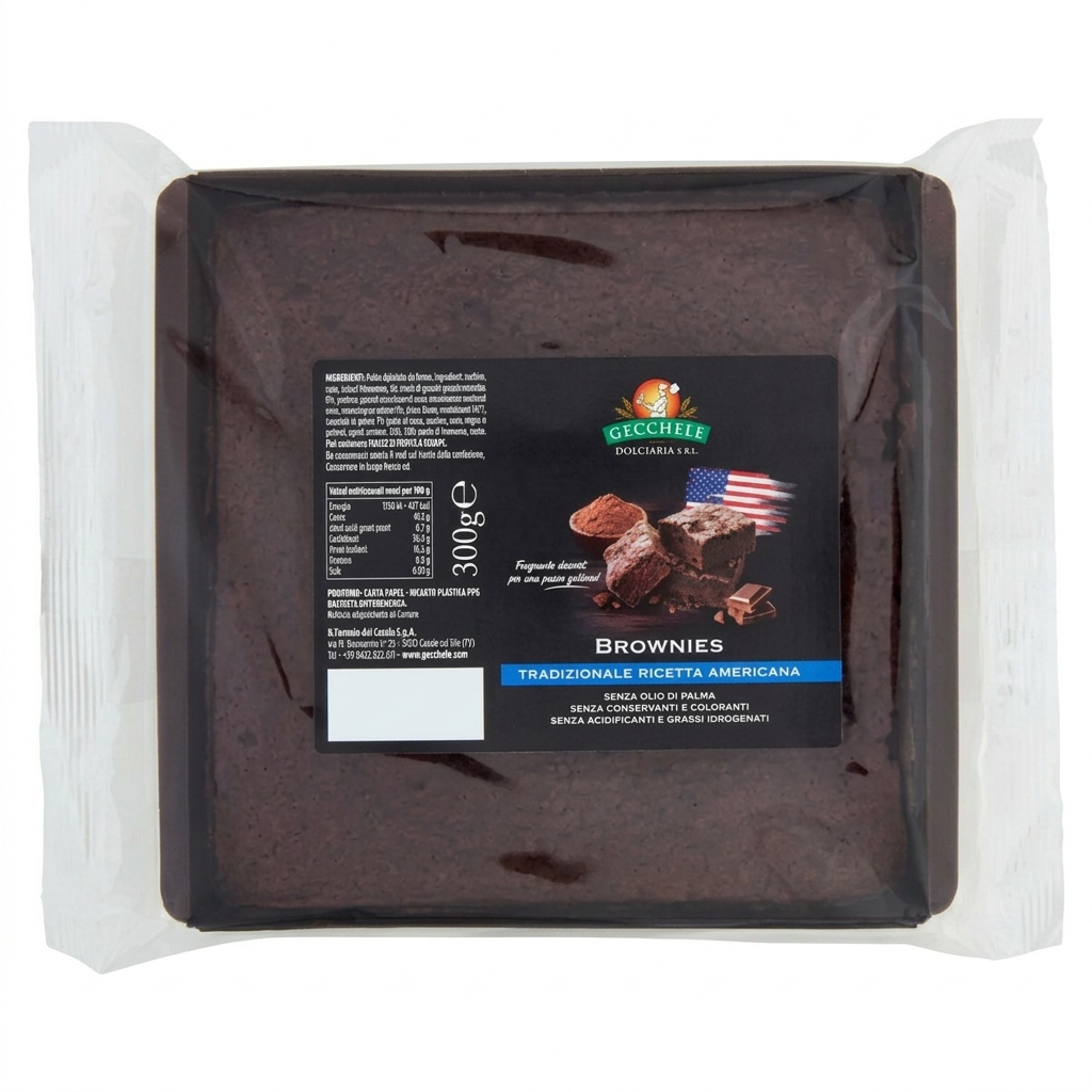 casale gecchele brownies al cioccolato casale gecchele 300 gr. - foto 1