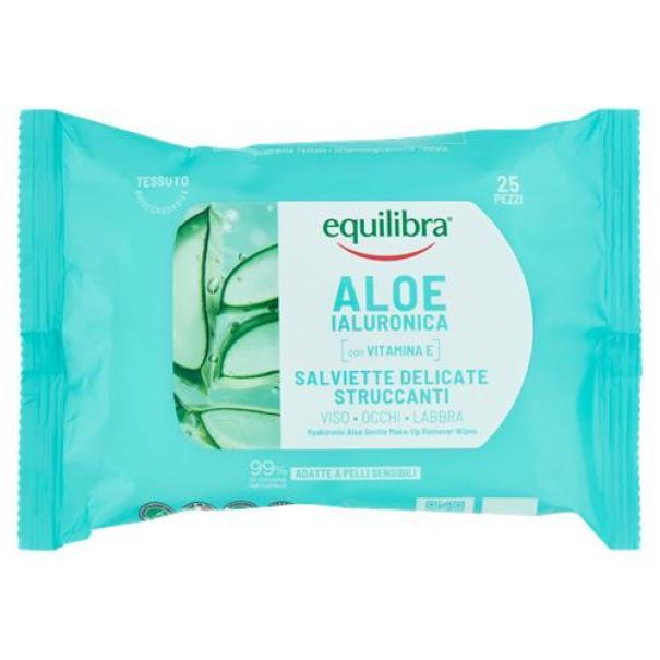 Salviette Struccanti Viso e Occhi all'Aloe Equilibra