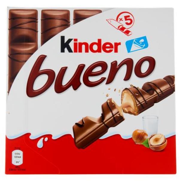Wafer Ricoperti al Latte e Nocciole Bueno Kinder Wafer Ricoperti al Latte e Nocciole Bueno Kinder