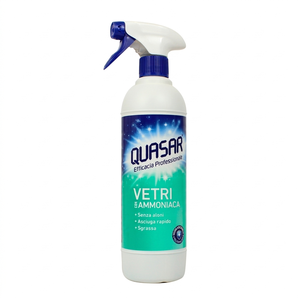 quasar detergente vetri e superfici quasar con ammoniaca 580 ml. - foto 1