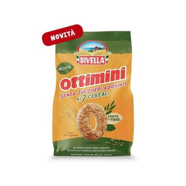 Ottimini ai 7 Cereali Senza Zuccheri Aggiunti Divella 400 g