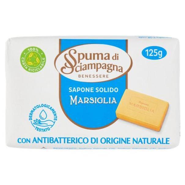 spuma di sciampagna sapone solido di marsiglia con antibatterico naturale spuma di sciampagna - foto 1