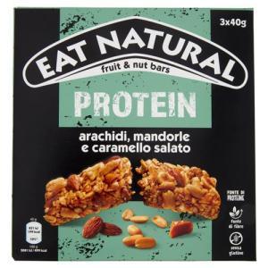 Protein barretta caramello salato arachidi 120 gr.﻿