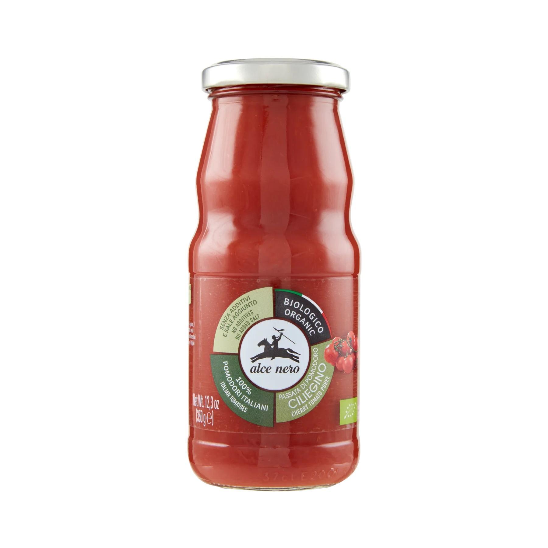 alce nero passata di pomodoro ciliegino bio alce nero da 350 gr. - foto 1