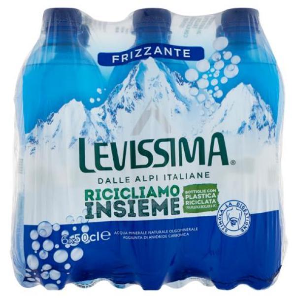 Acqua Minerale Frizzante in Bottiglia PET Levissima Acqua Minerale Frizzante in Bottiglia PET Levissima