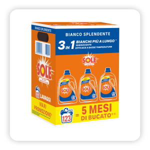 Detersivo per bucato splendente  3 x 41 lavaggi