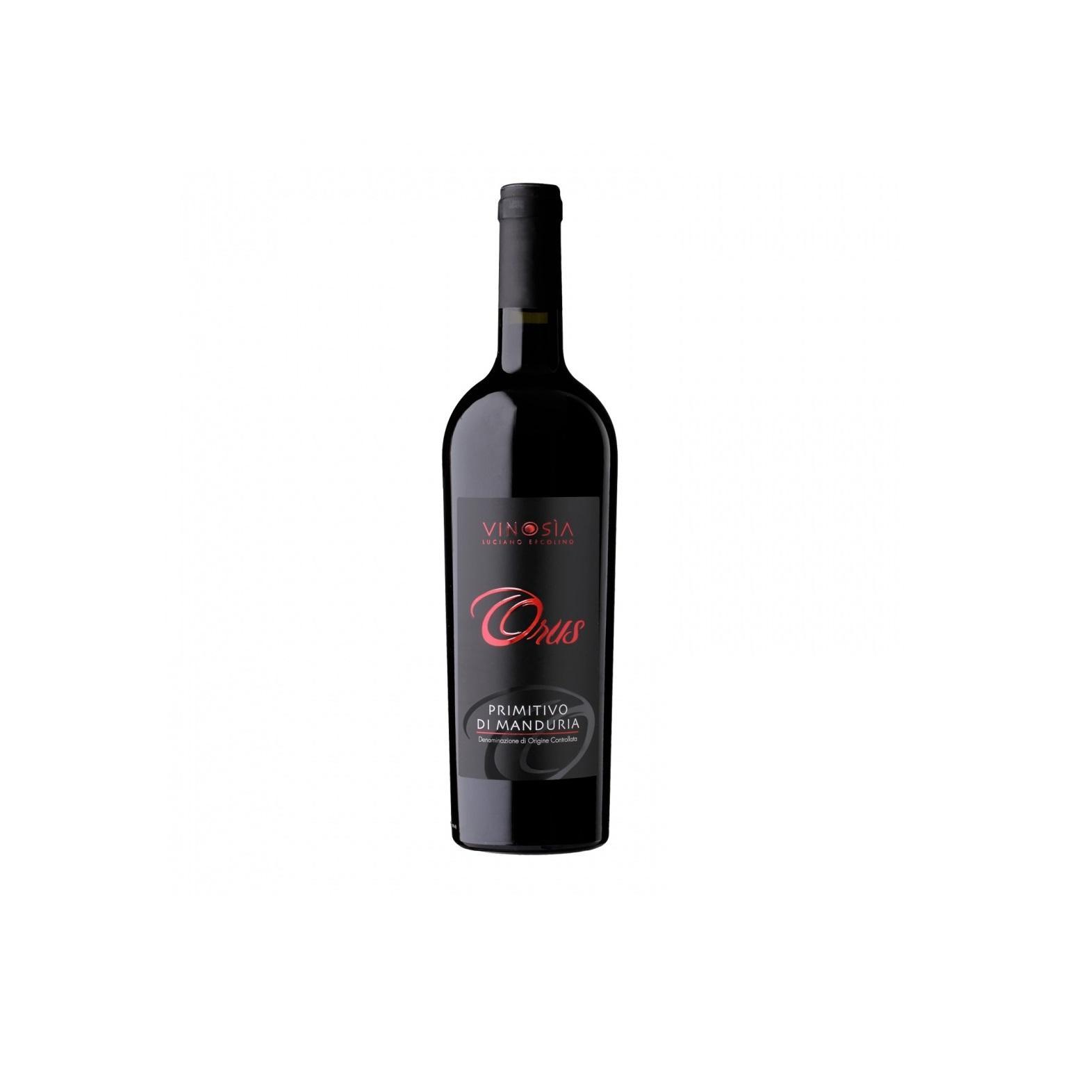 vinosia vino rosso primitivo di manduria doc orus 75 cl. - foto 1