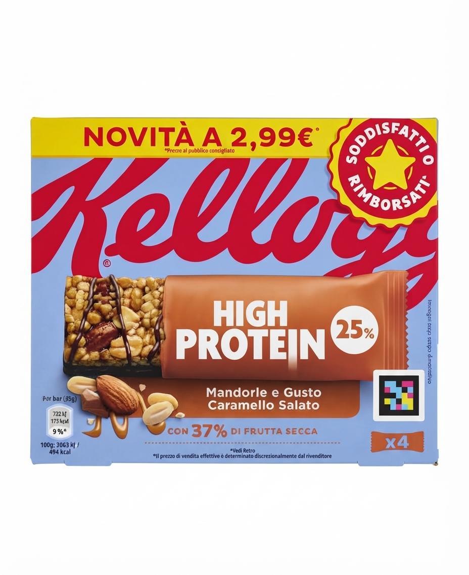 kellogg barrette proteiche al caramello salato bar pro kellogg's 140 gr - foto 1 kellogg barrette proteiche al caramello salato bar pro kellogg's 140 gr - foto 1