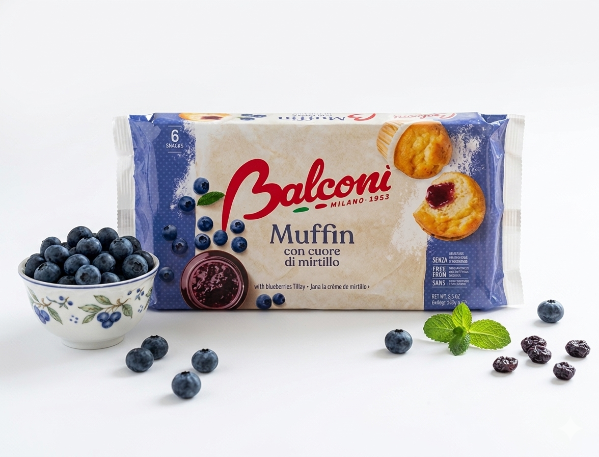 balconi muffin con mirtilli balconi 240 gr. - foto 1