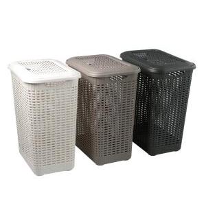 Cesto portabiancheria  in rattan traforato 30 litri