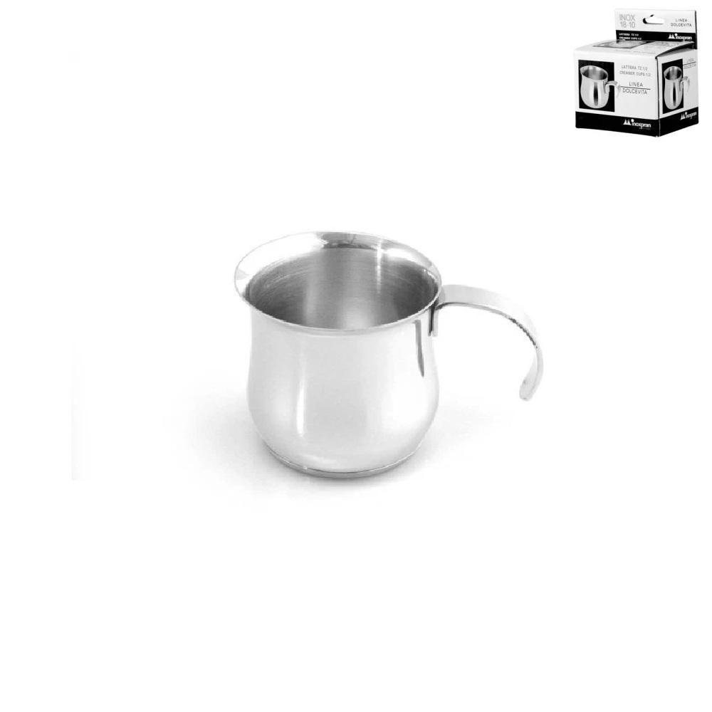 inoxpran lattiera in acciaio inox modello dolcevita inoxpran con capacità di mezza tazza - foto 1