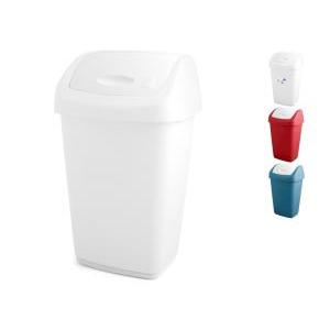 Pattumiera in polipropilene modello aurora coperchio basculante 15 lt tontarelli