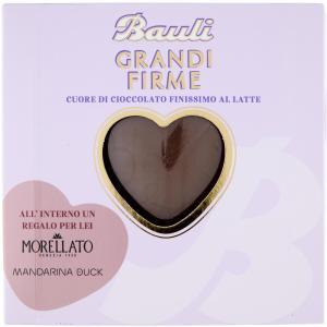 Cuore di cioccolato al latte finissimo grandi firme  200 gr