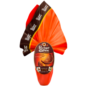 Uovo di pasqua pocket coffee al cioccolato fondente e caffè  250 gr.