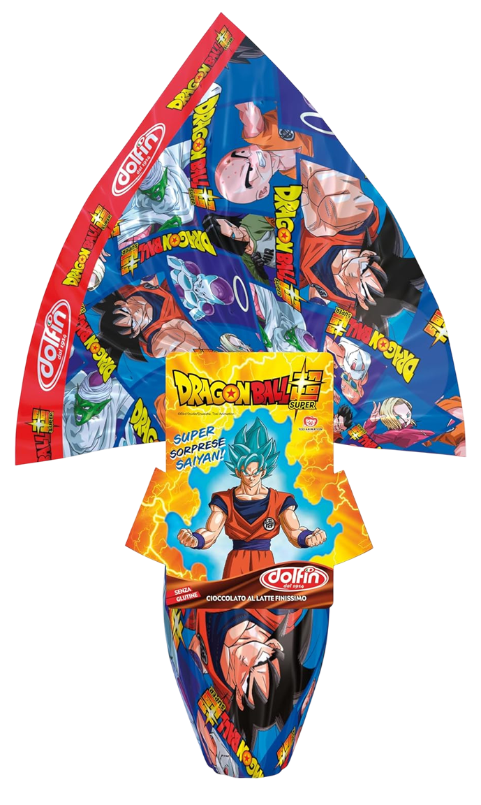 dolfin uovo di pasqua dragon ball al cioccolato al latte dolfin 220 gr. - foto 1