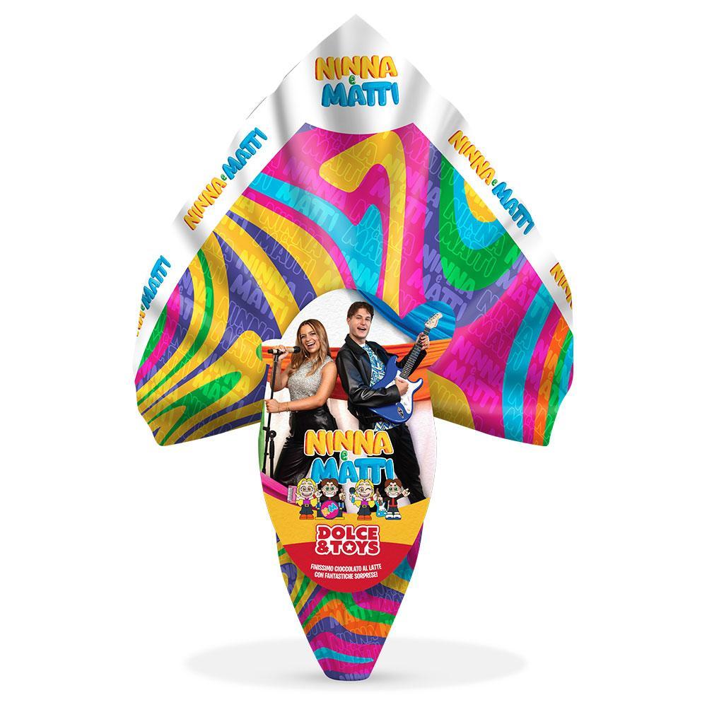 d&t uovo di pasqua di cioccolato al latte ninna&matti d&t da 250 gr. - foto 1