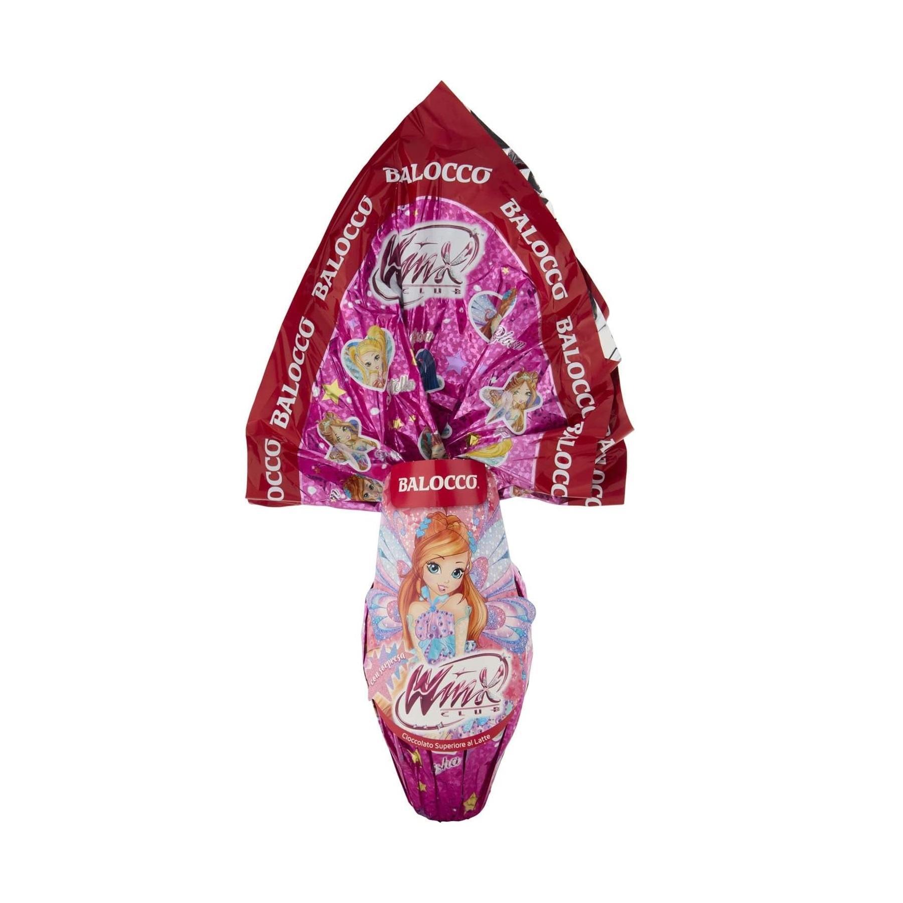 balocco uovo di pasqua al cioccolato al latte winx club balocco 240 gr. - foto 1