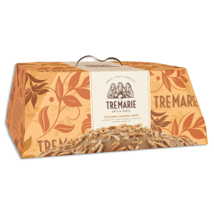 Colomba caramel dorè con caramello e mandorle  900 gr.