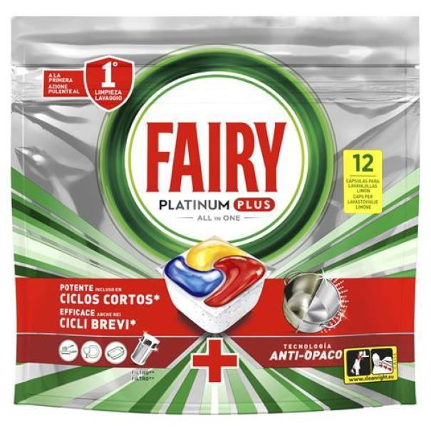 fairy detergente lavastoviglie in capsule platinum lemon fairy 12 caps - foto 1