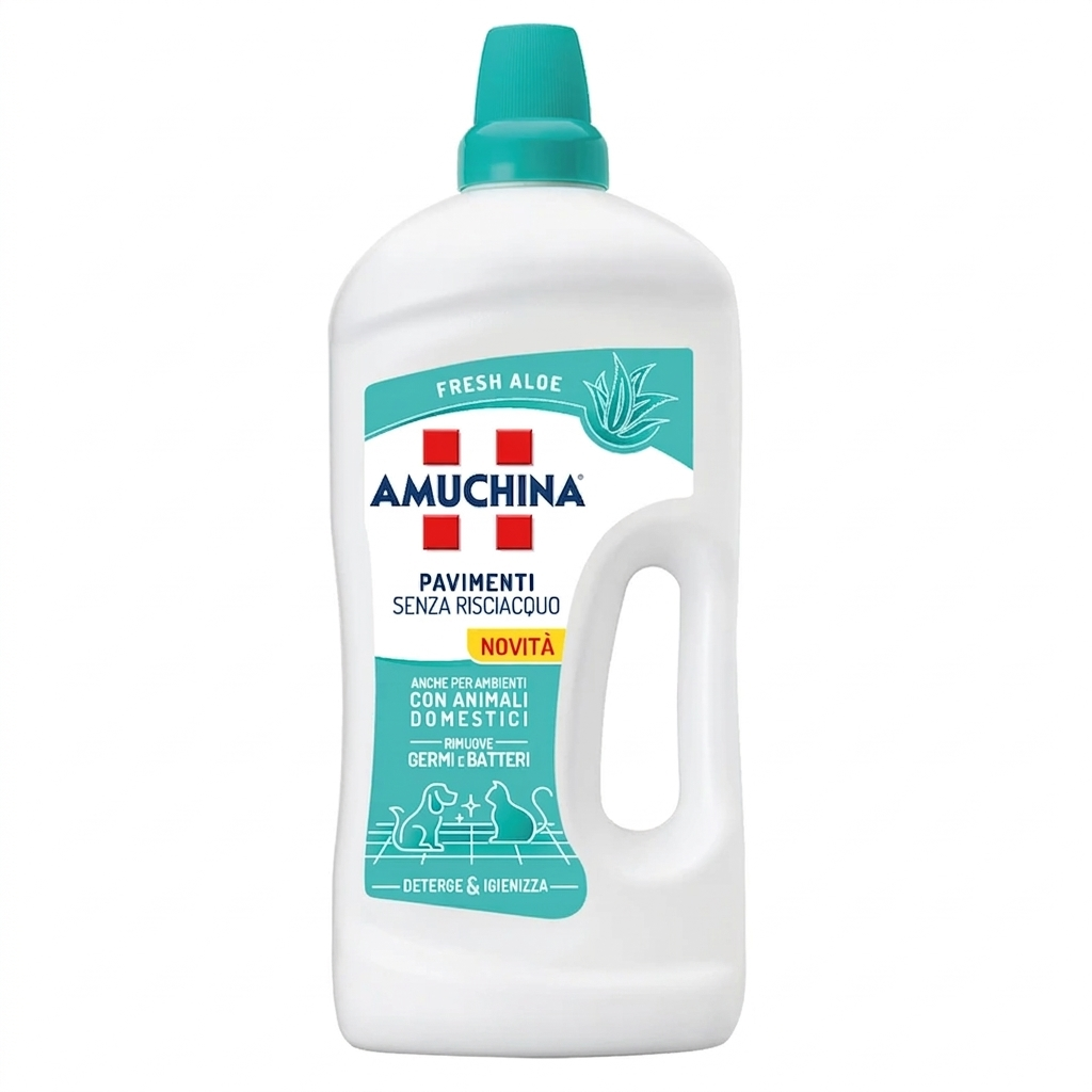 amuchina detergente igienizzante pavimenti amuchina fresh aloe senza risciacquo 1250 ml - foto 1