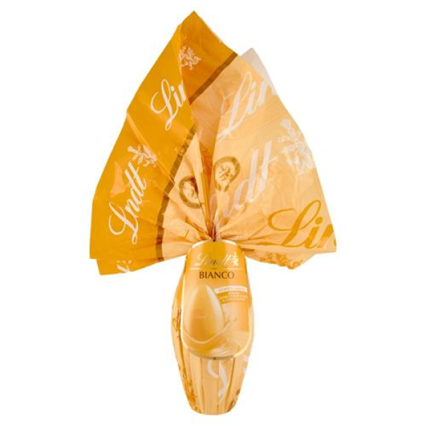 lindt uovo di pasqua al cioccolato bianco lindt 240 gr. - foto 1