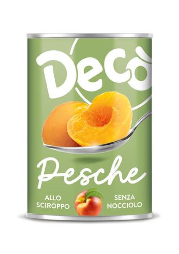deco, peschesciroppate, fruttasciroppata, dessert, pasticceria, spesaonline, 415 GR, DEco 415 GR, bonta, gusto pesca dolce e matura, qualita, dispensa, piacere, fragranza, prodotti deco 415gr, benessere, 415 GR deco' pesche sciroppate in lattina 415 gr decò - foto 1