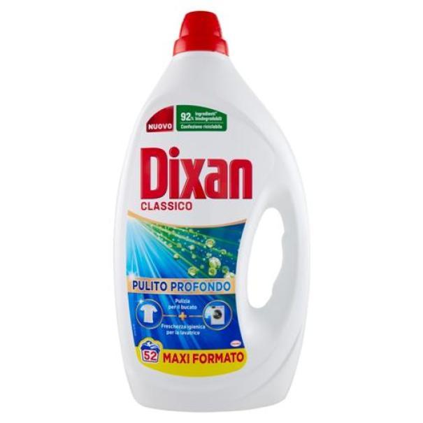 Detersivo Liquido Lavatrice Classico Pulito Profondo 52 Lavaggi Dixan 2,34 L Detersivo Liquido Lavatrice Classico Pulito Profondo 52 Lavaggi Dixan 2,34 L