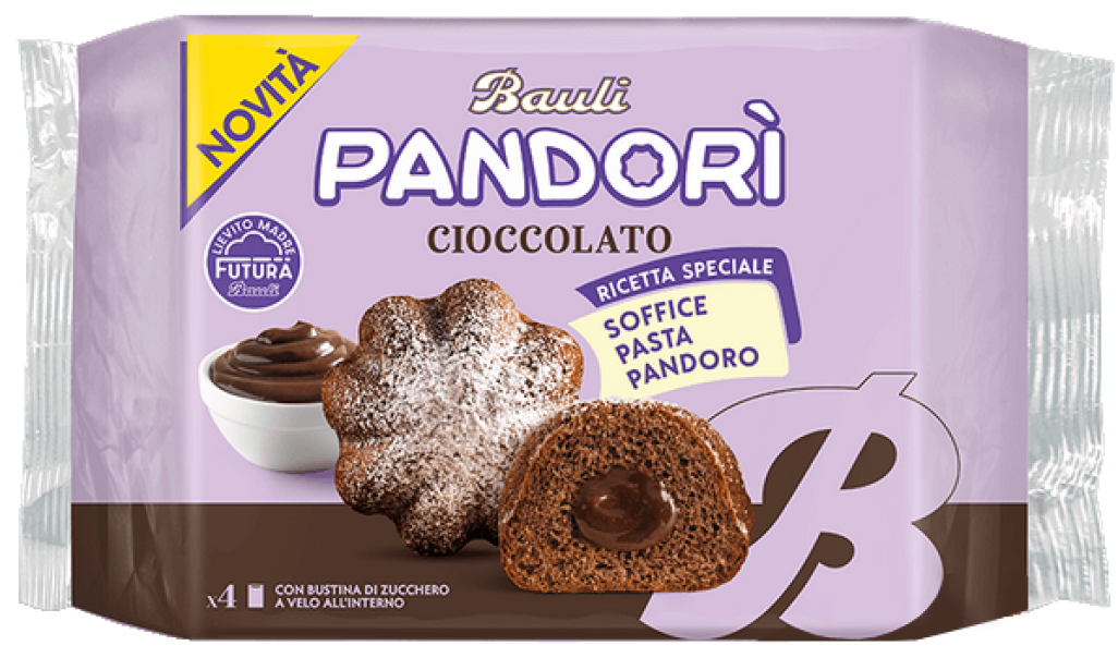 bauli pandorì con farcitura al cioccolato bauli 150 gr. - foto 1