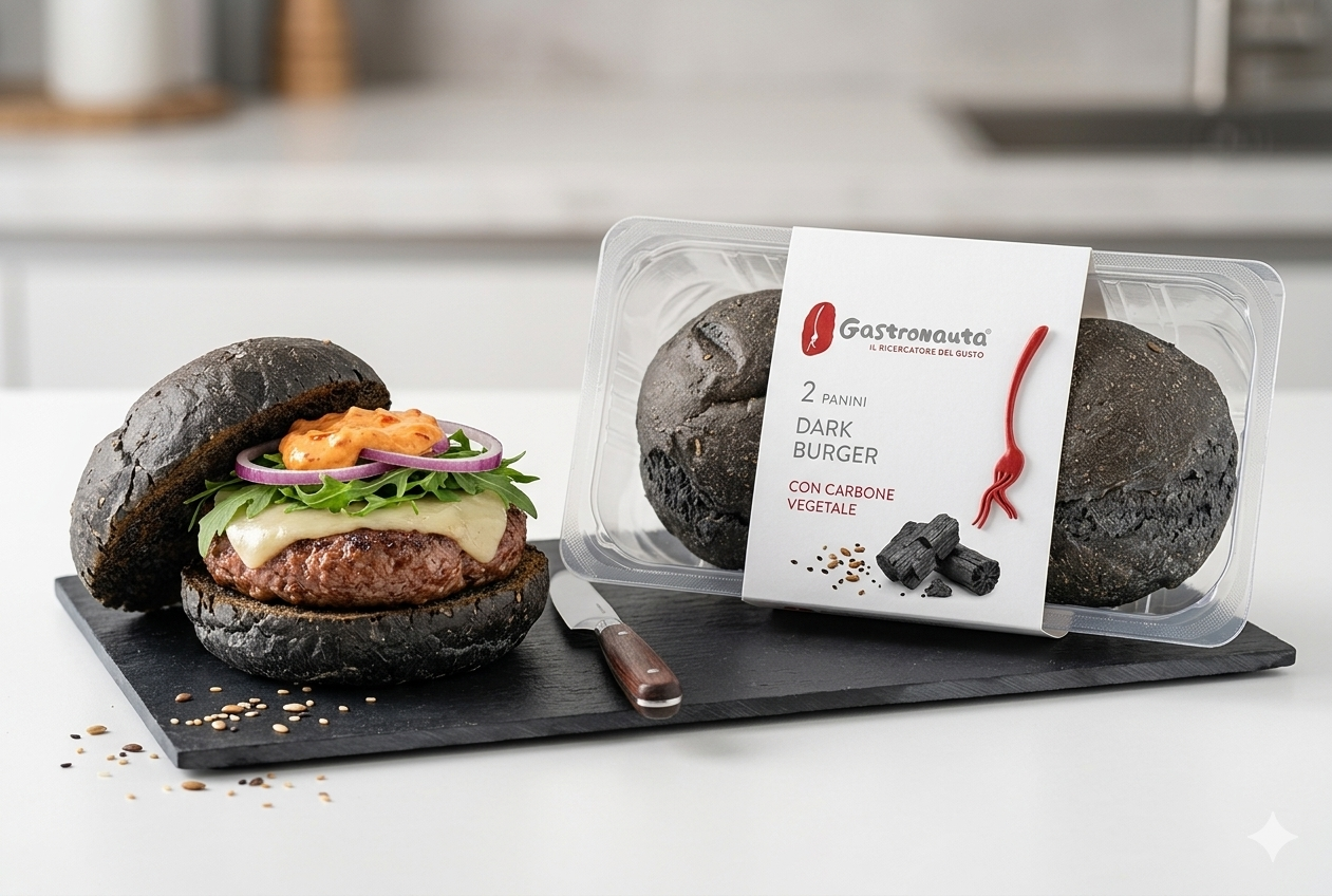 gastronauta dark burger vegetale gastronauta 200 gr. - foto 1