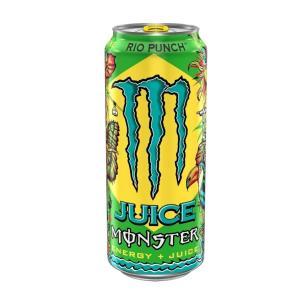 Energy drink con succo di frutta tropicale rio punch  energy 500 ml.