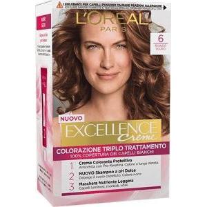 Tinta per capelli biondo scuro n. 6 excellence l'oreal paris 200 gr